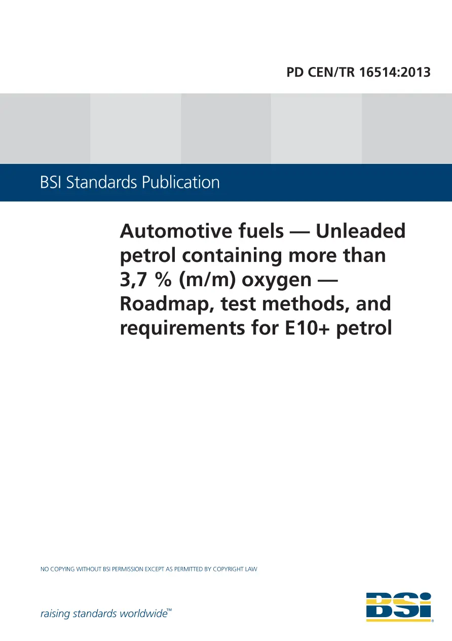 BS PD CEN/TR 16514:2013 BS PD CEN/TR 16514:2013