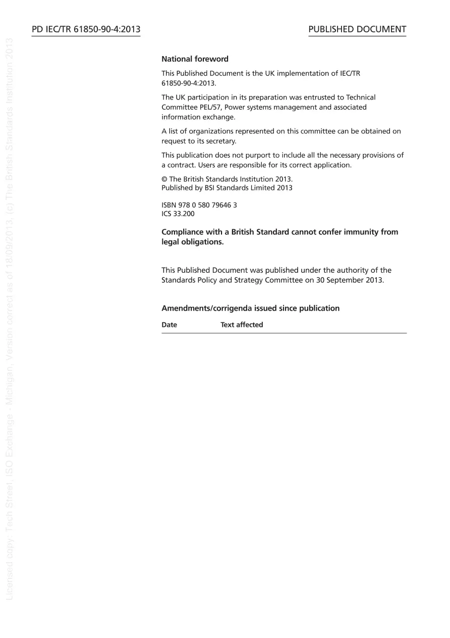 BS PD IEC/TR 61850-90-4:2013 BS PD IEC/TR 61850-90-4:2013
