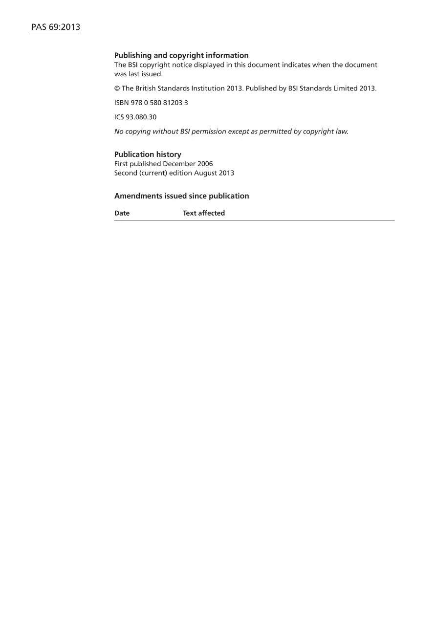 BS PAS 69:2013 BS PAS 69:2013