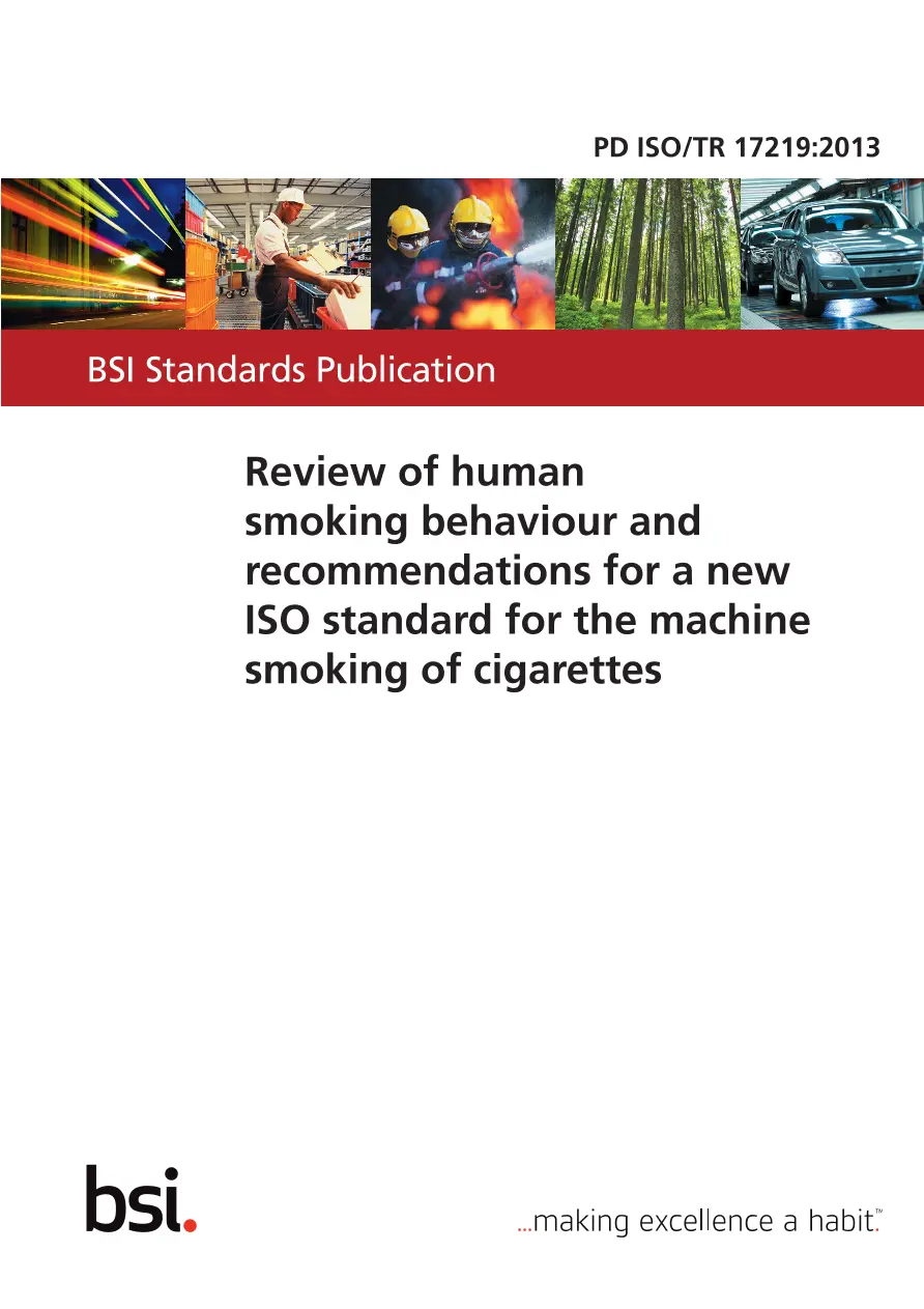 BS PD ISO/TR 17219:2013 BS PD ISO/TR 17219:2013