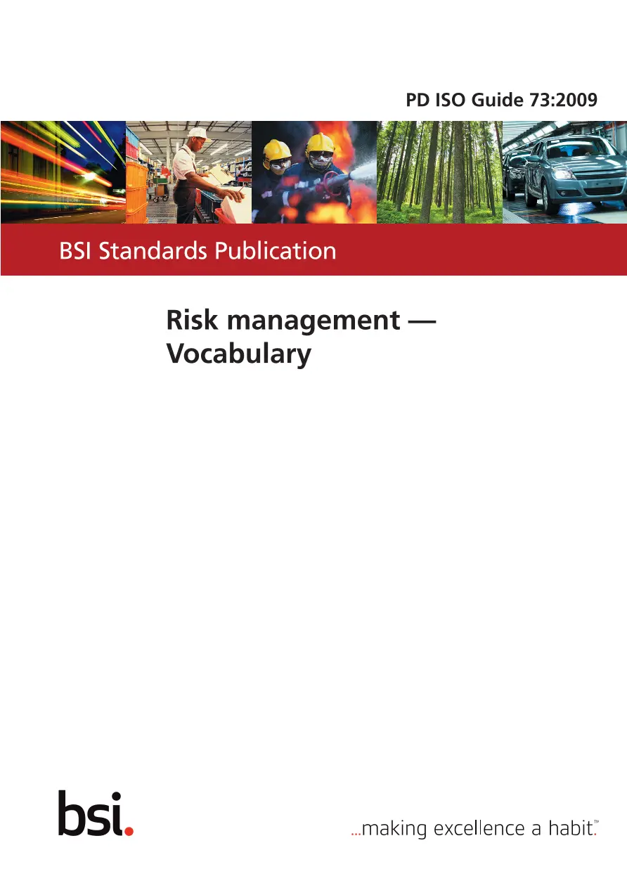 BS PD ISO GUIDE 73:2009 BS PD ISO GUIDE 73:2009