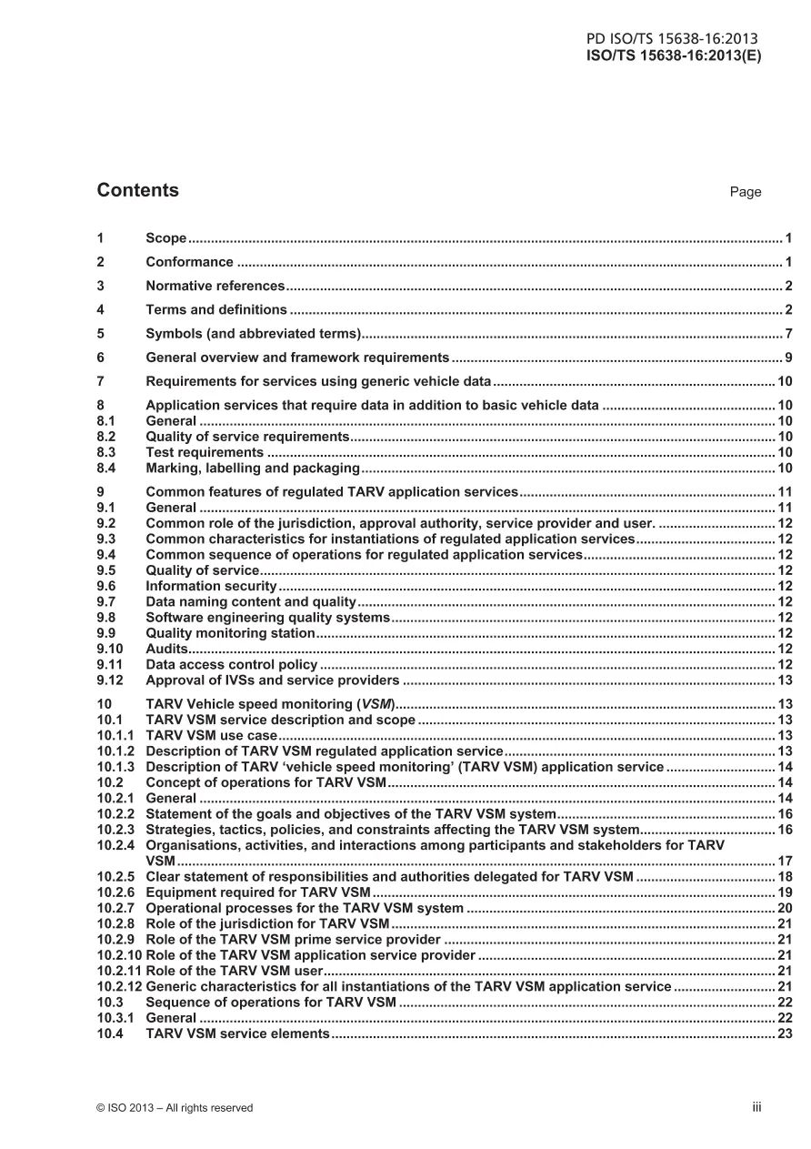 BS PD ISO/TS 15638-16:2013 BS PD ISO/TS 15638-16:2013