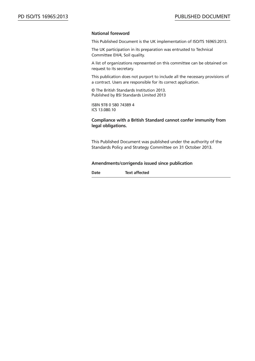 BS PD ISO/TS 16965:2013 BS PD ISO/TS 16965:2013