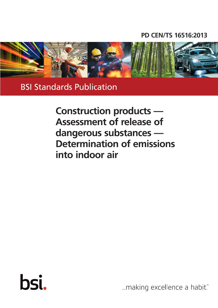 BS PD CEN/TS 16516:2013 BS PD CEN/TS 16516:2013