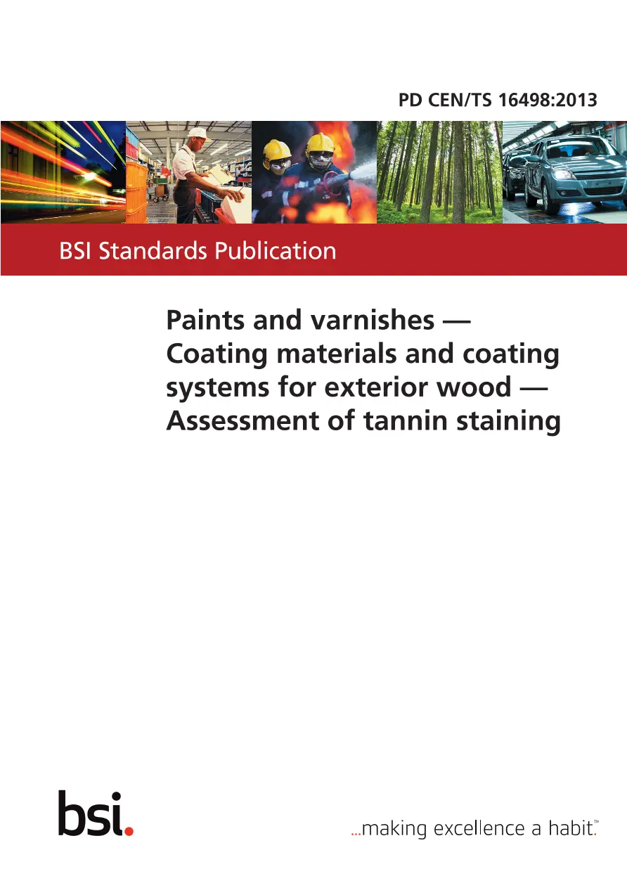 BS PD CEN/TS 16498:2013 BS PD CEN/TS 16498:2013
