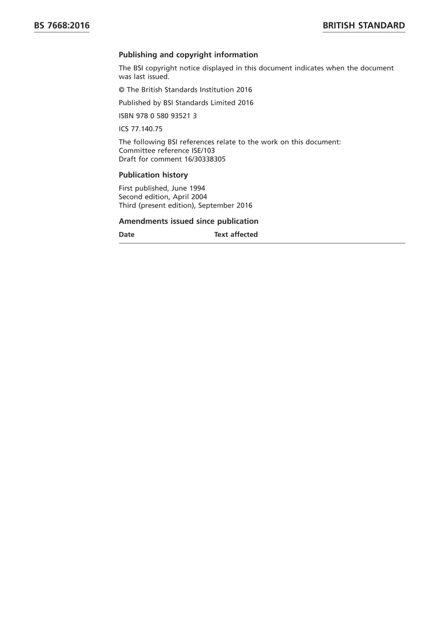 BS 7668:2016 BS 7668:2016