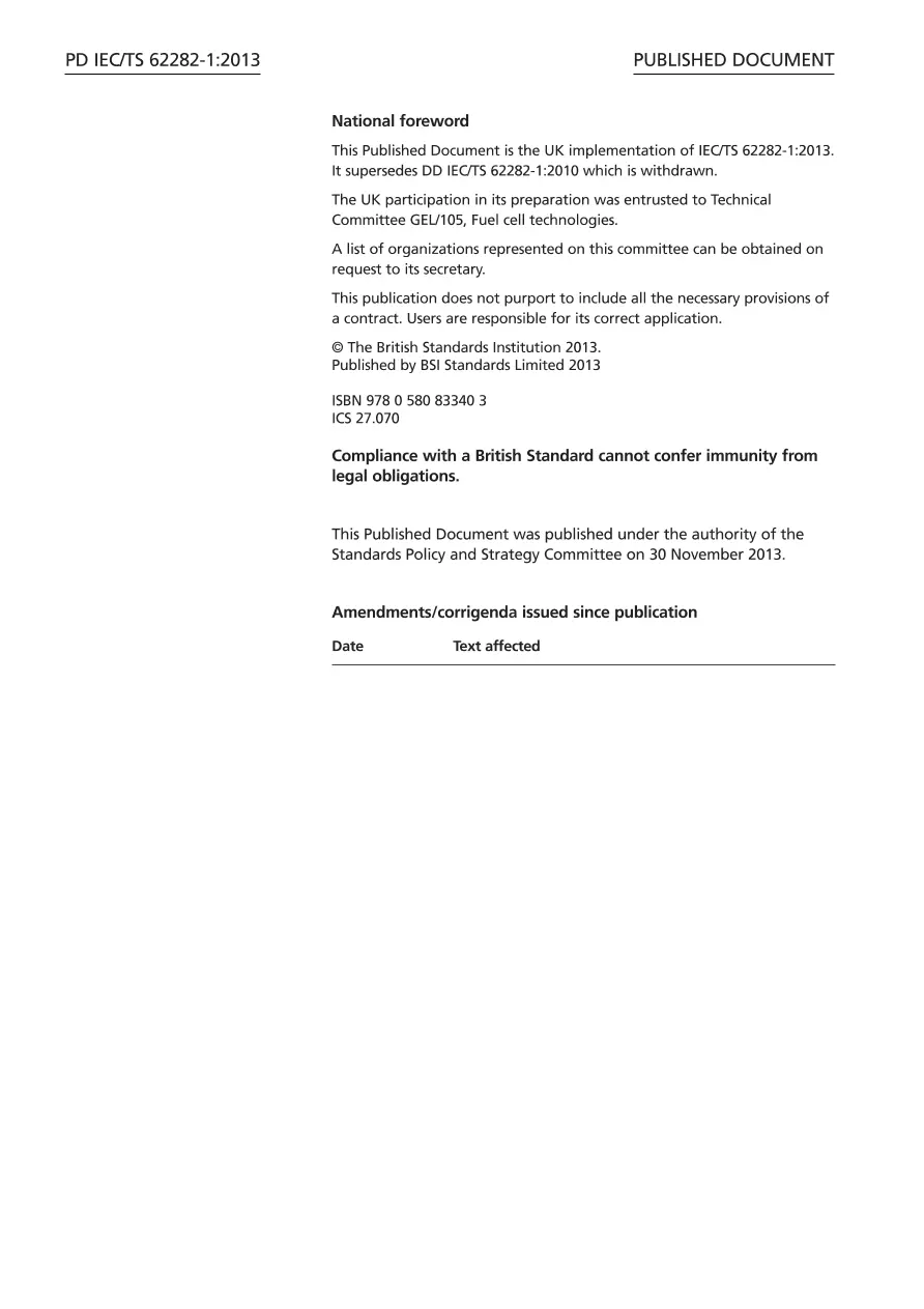 BS PD IEC/TS 62282-1:2013 BS PD IEC/TS 62282-1:2013