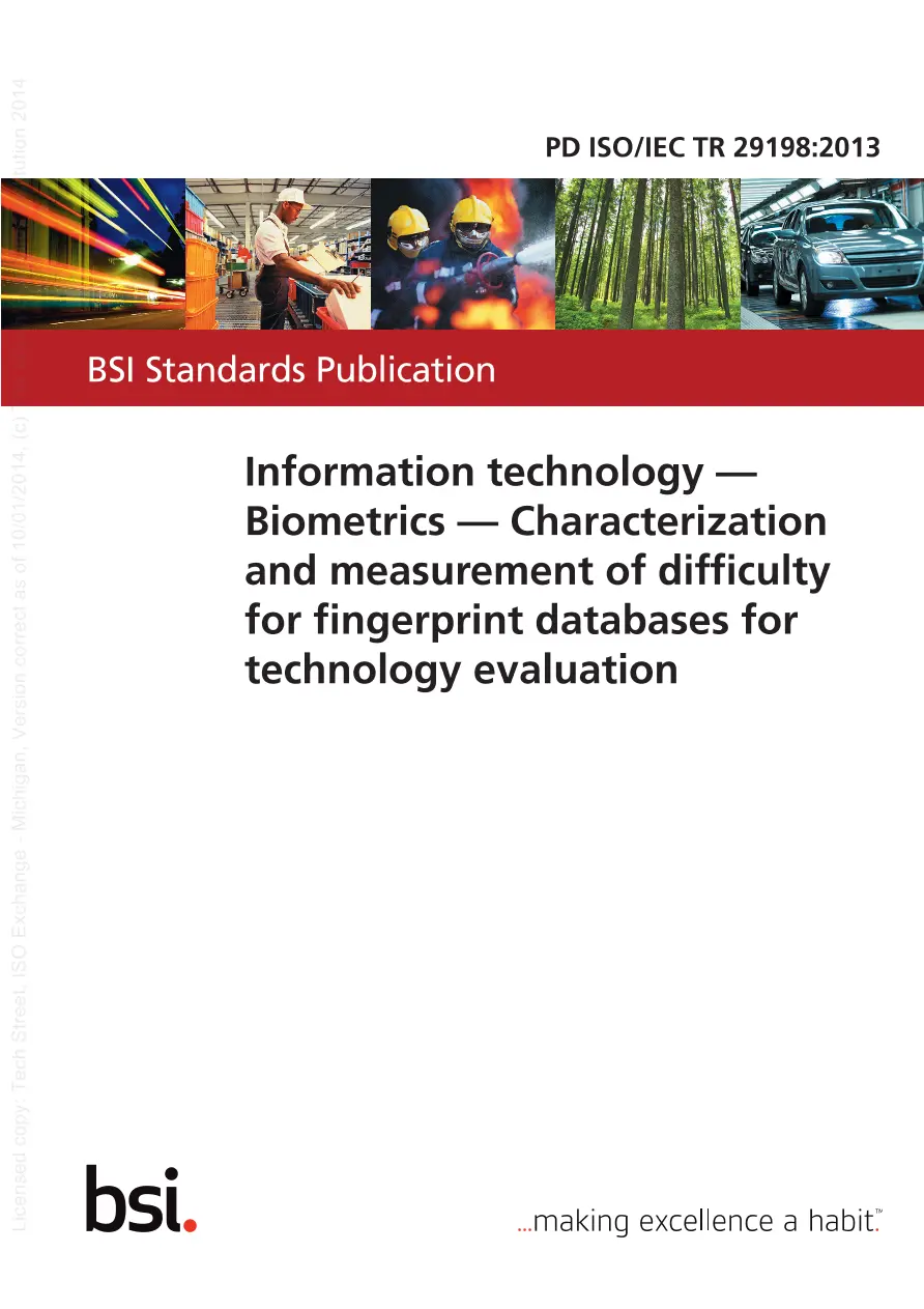 BS PD ISO/IEC TR 29198:2013 BS PD ISO/IEC TR 29198:2013