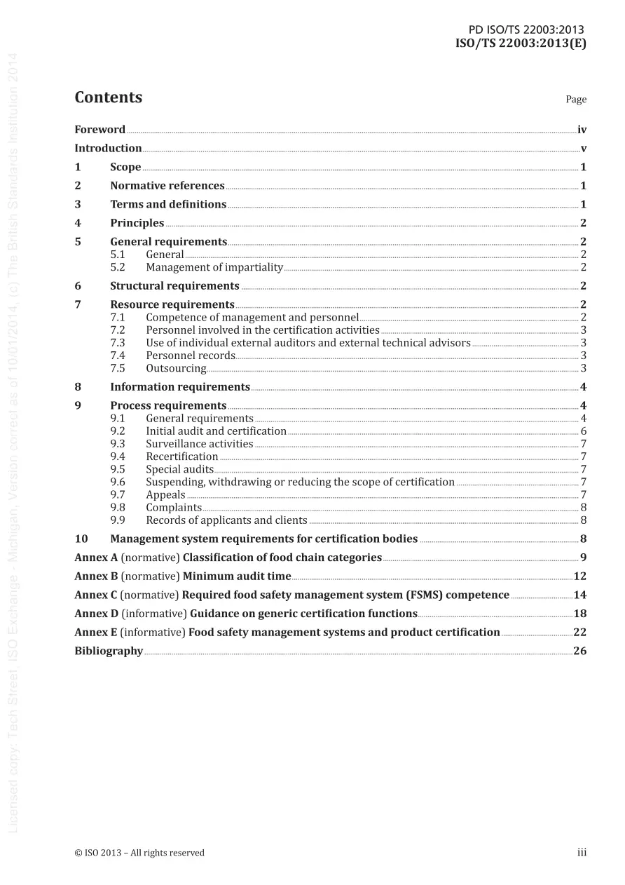 BS PD ISO/TS 22003:2013 BS PD ISO/TS 22003:2013