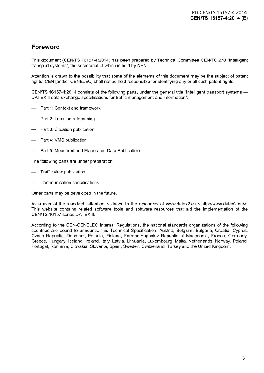 BS PD CEN/TS 16157-4:2014 BS PD CEN/TS 16157-4:2014