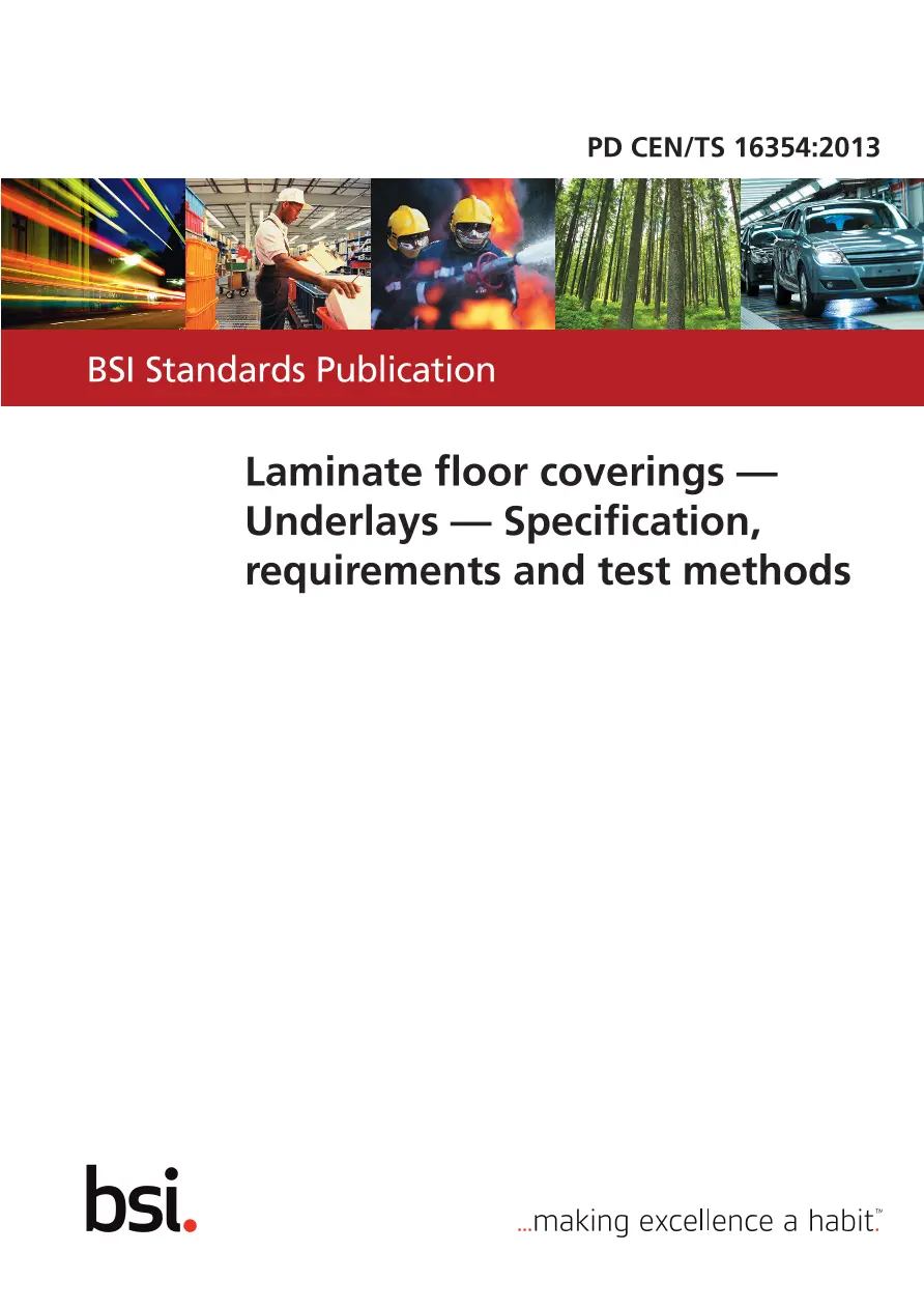 BS PD CEN/TS 16354:2013 BS PD CEN/TS 16354:2013