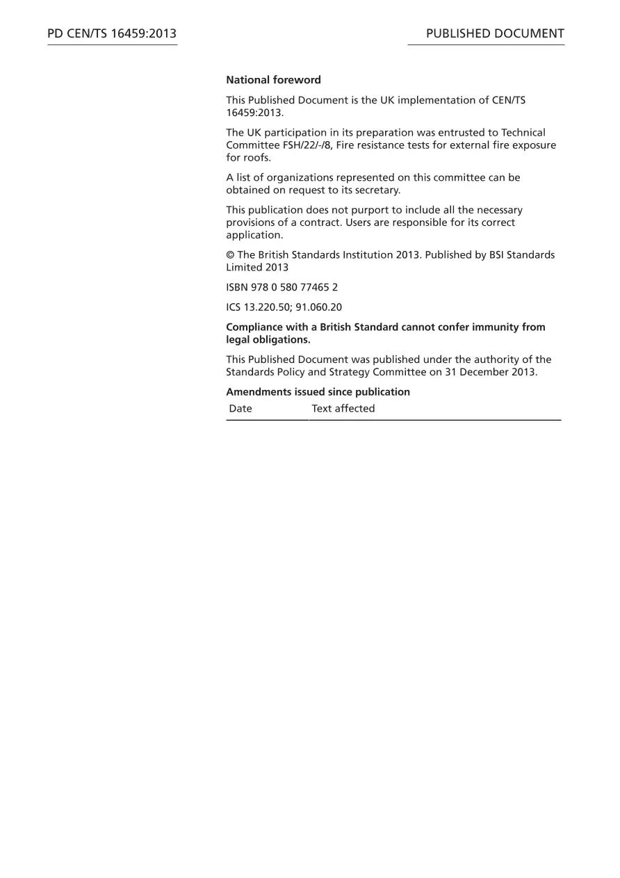 BS PD CEN/TS 16459:2013 BS PD CEN/TS 16459:2013