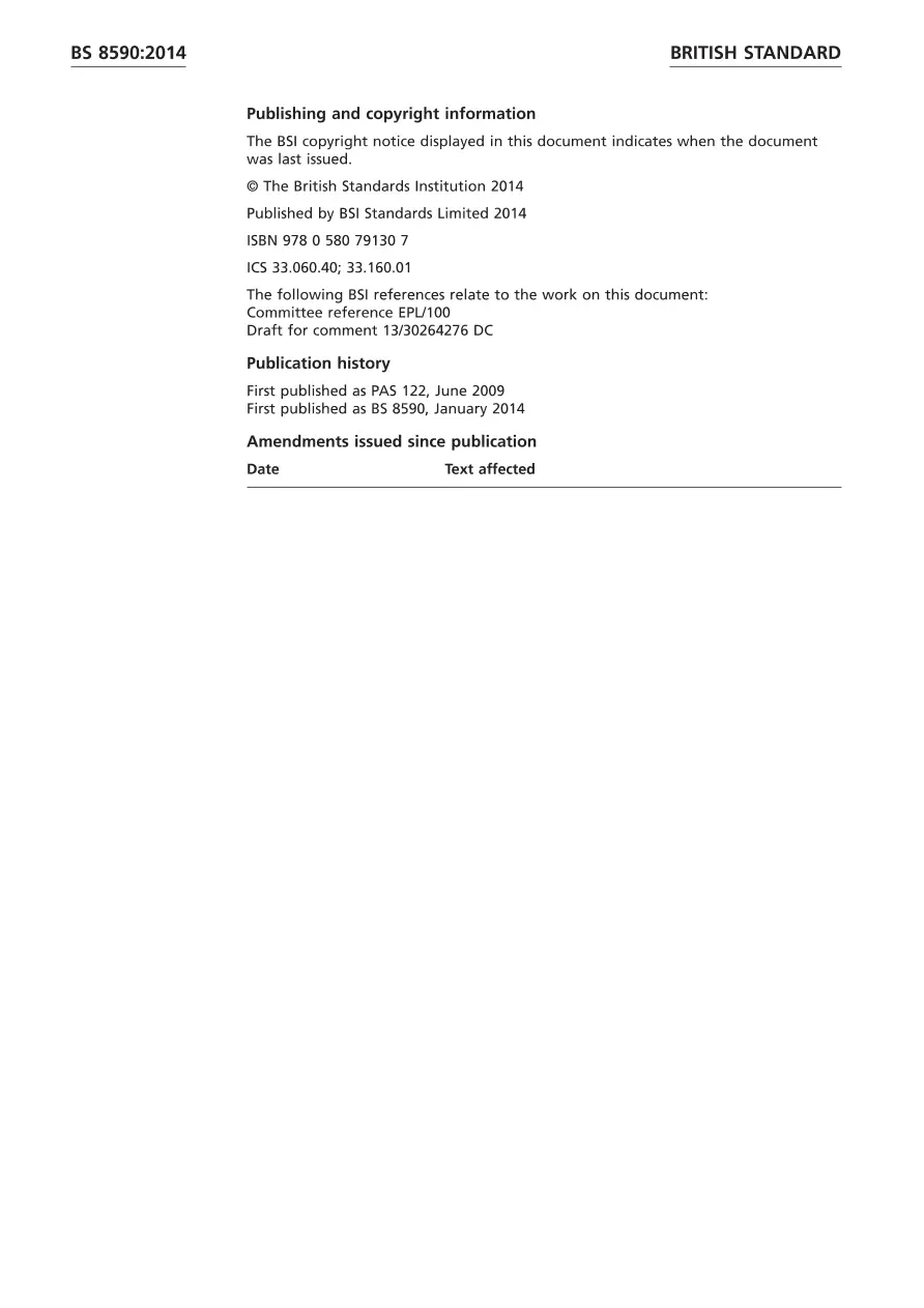 BS 8590:2014 BS 8590:2014