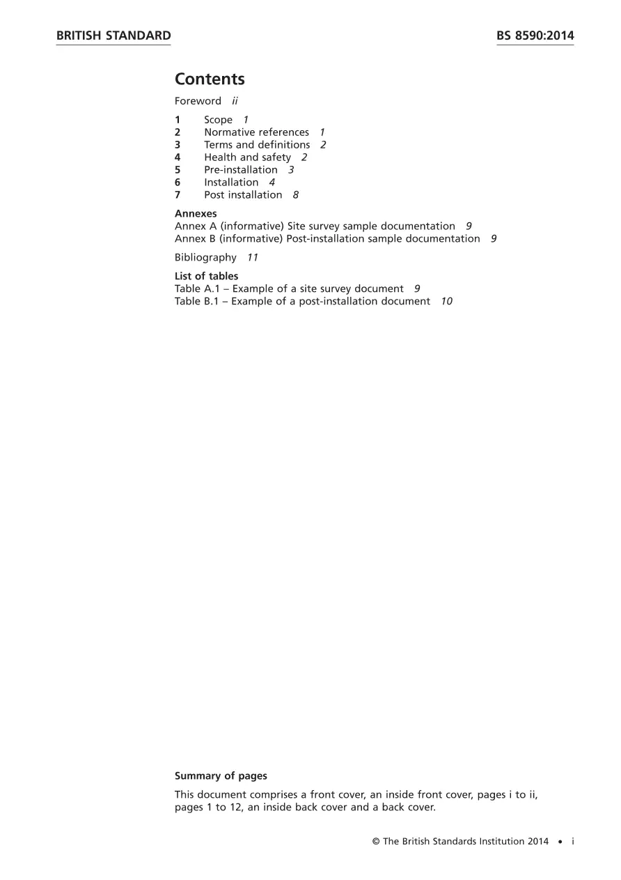 BS 8590:2014 BS 8590:2014
