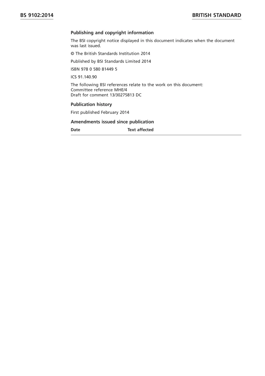 BS 9102:2014 BS 9102:2014