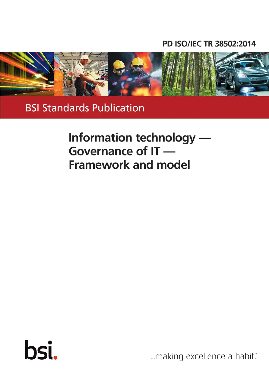 BS PD ISO/IEC TR 38502:2014 BS PD ISO/IEC TR 38502:2014