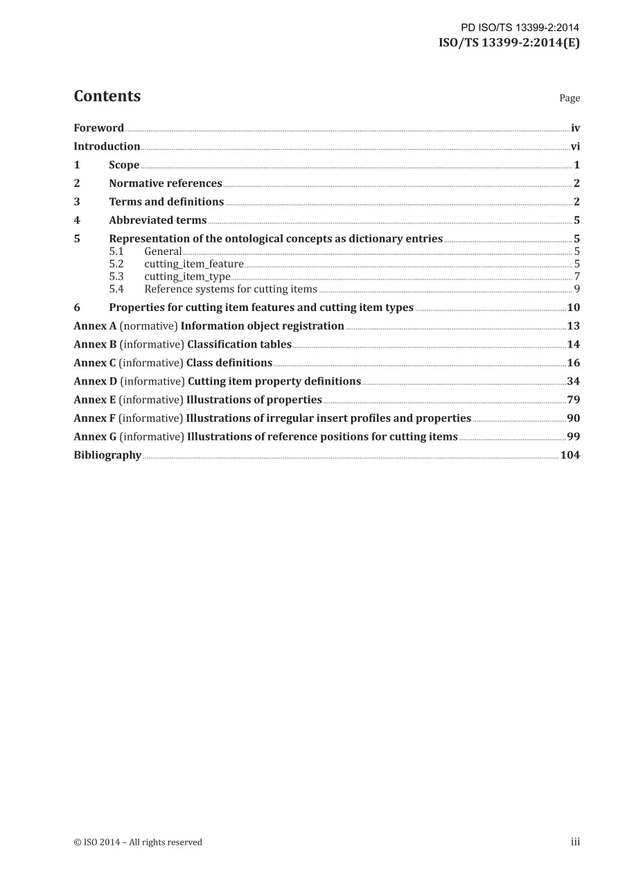 BS PD ISO/TS 13399-2:2014 BS PD ISO/TS 13399-2:2014