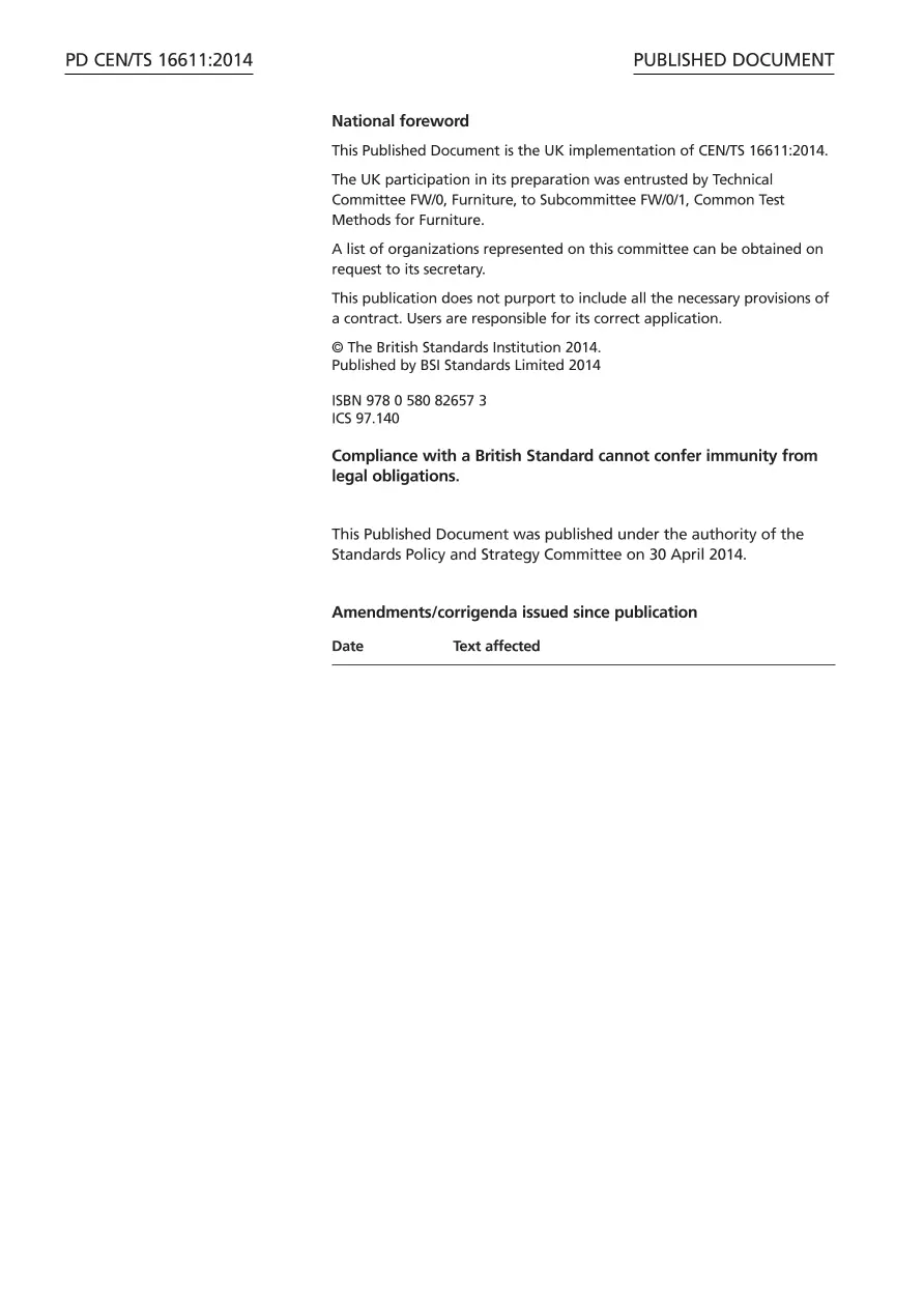 BS PD CEN/TS 16611:2014 BS PD CEN/TS 16611:2014