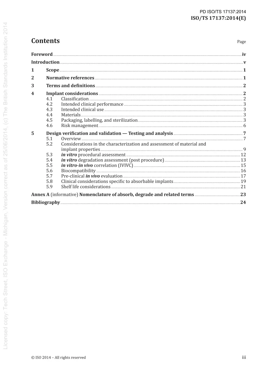 BS PD ISO/TS 17137:2014 BS PD ISO/TS 17137:2014