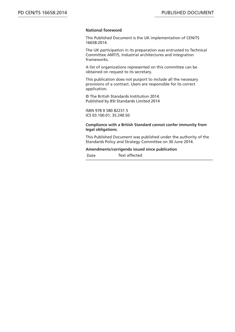 BS PD CEN/TS 16658:2014 BS PD CEN/TS 16658:2014