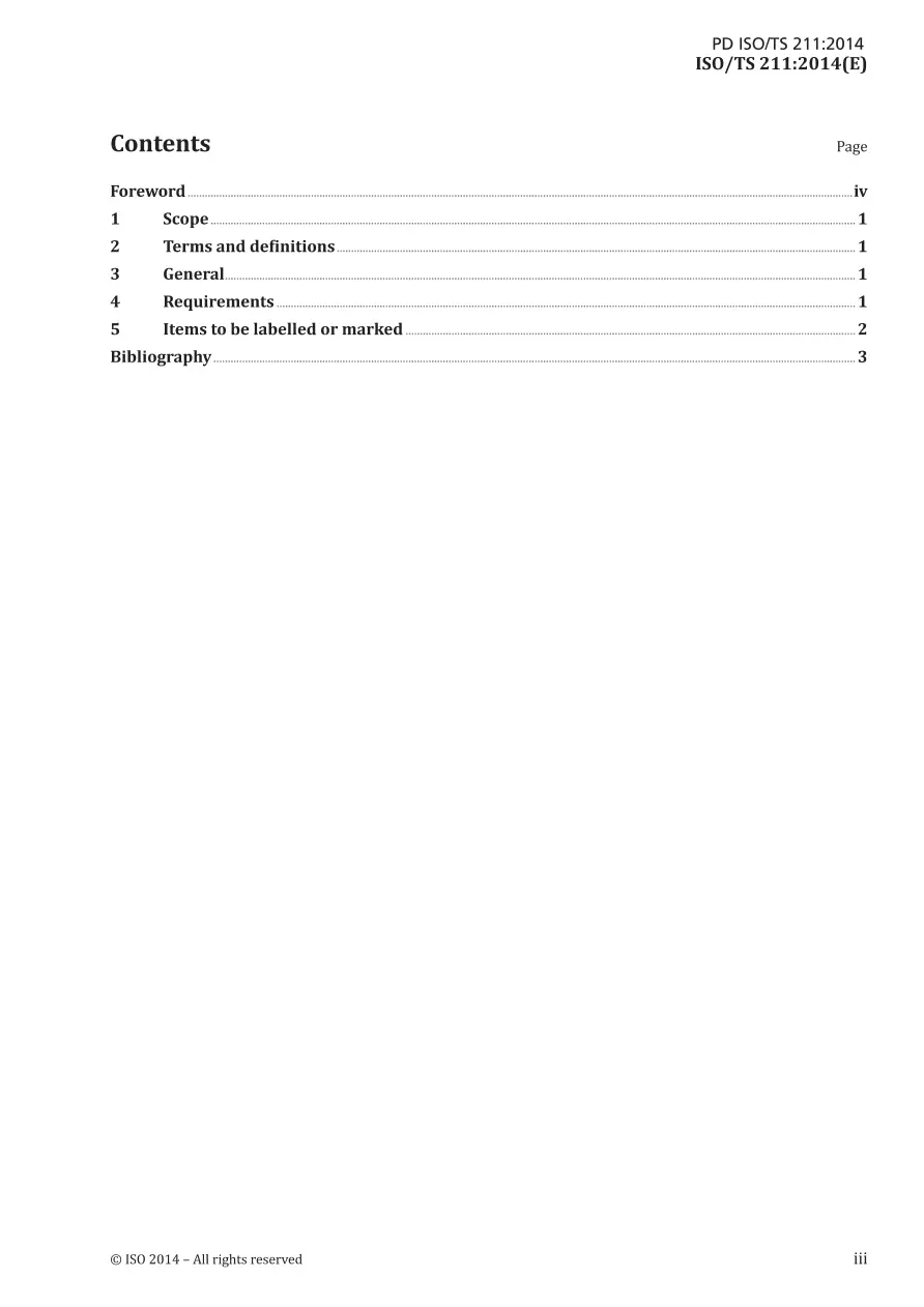 BS PD ISO/TS 211:2014 BS PD ISO/TS 211:2014