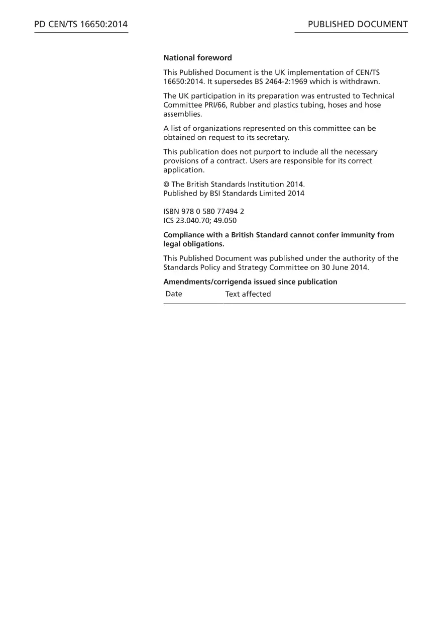 BS PD CEN/TS 16650:2014 BS PD CEN/TS 16650:2014