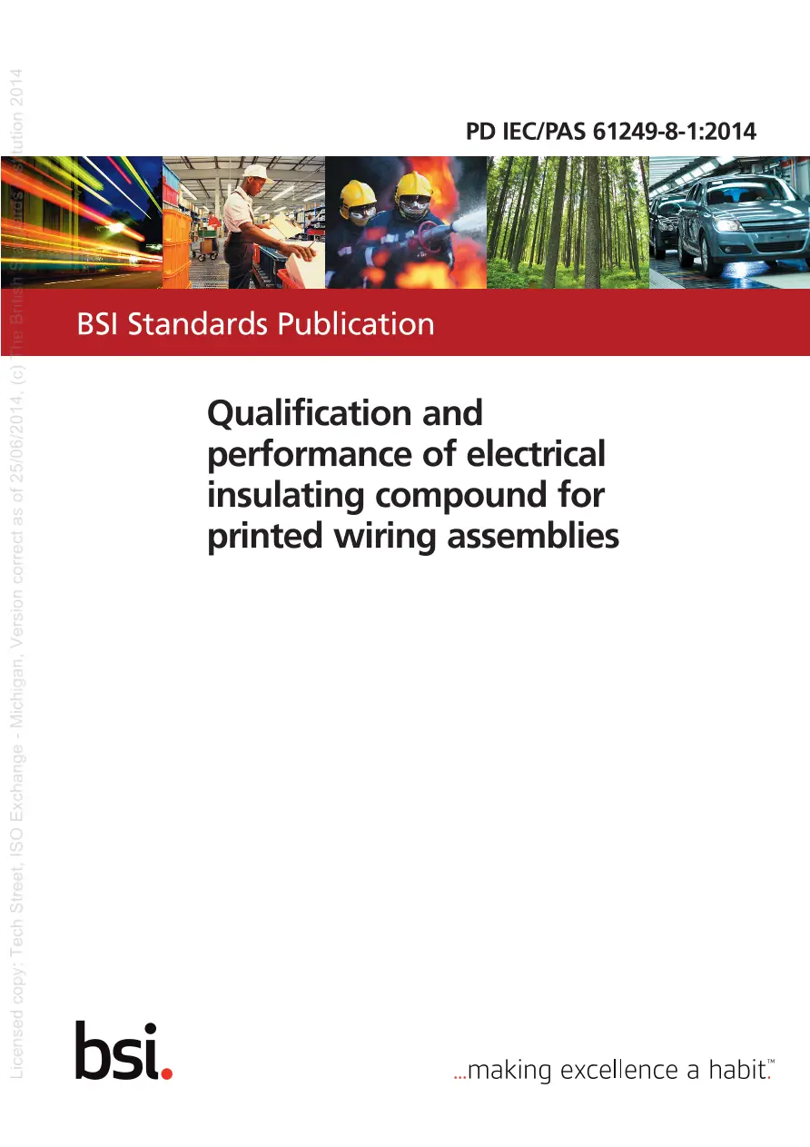 BS PD IEC/PAS 61249-8-1:2014 BS PD IEC/PAS 61249-8-1:2014