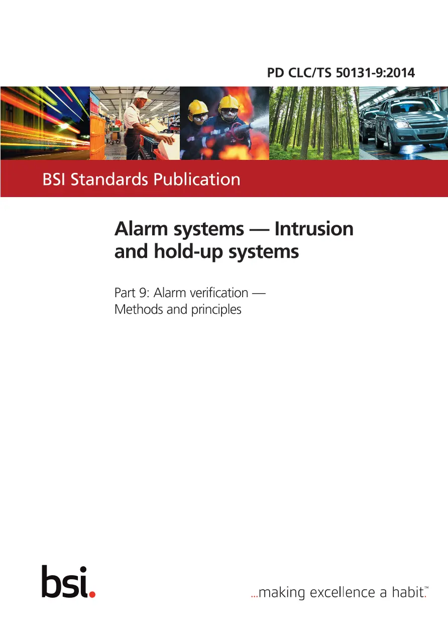 BS PD CLC/TS 50131-9:2014 BS PD CLC/TS 50131-9:2014