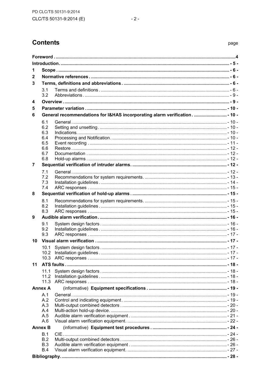 BS PD CLC/TS 50131-9:2014 BS PD CLC/TS 50131-9:2014
