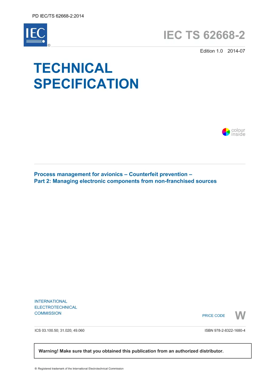 BS PD IEC/TS 62668-2:2014 BS PD IEC/TS 62668-2:2014