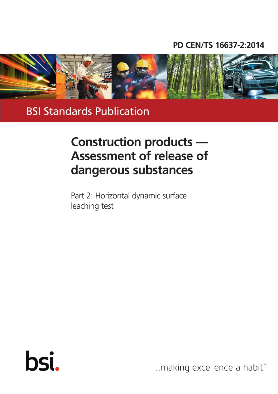 BS PD CEN/TS 16637-2:2014 BS PD CEN/TS 16637-2:2014