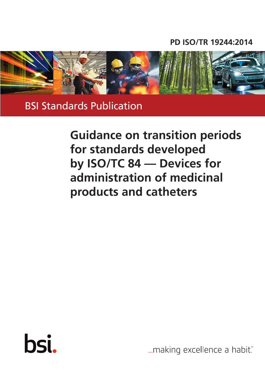 BS PD ISO/TR 19244:2014 BS PD ISO/TR 19244:2014