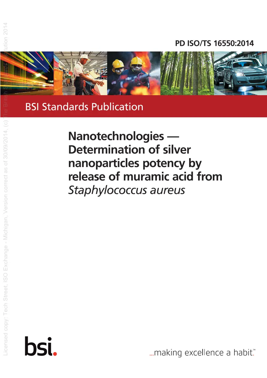 BS PD ISO/TS 16550:2014 BS PD ISO/TS 16550:2014