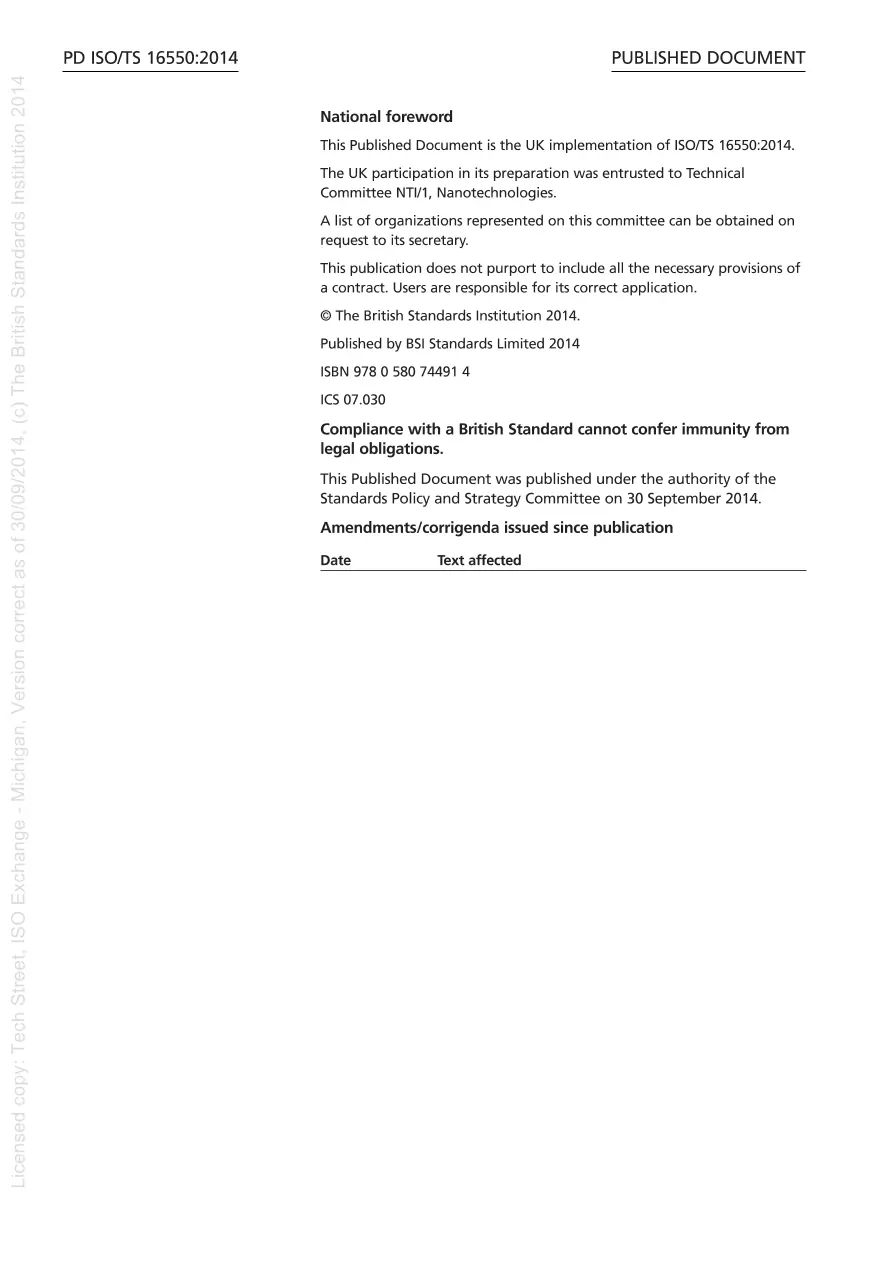 BS PD ISO/TS 16550:2014 BS PD ISO/TS 16550:2014