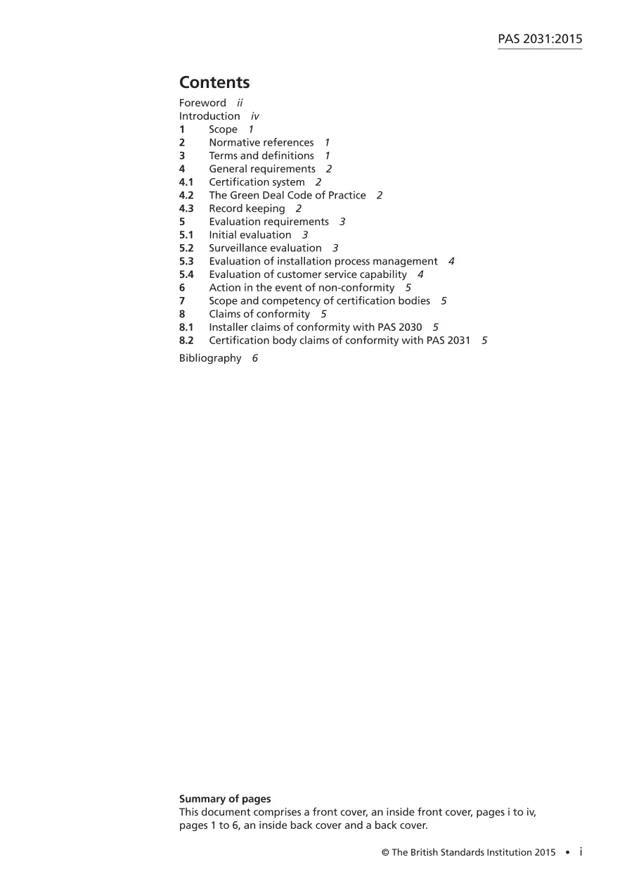 BS PAS 2031:2015 BS PAS 2031:2015