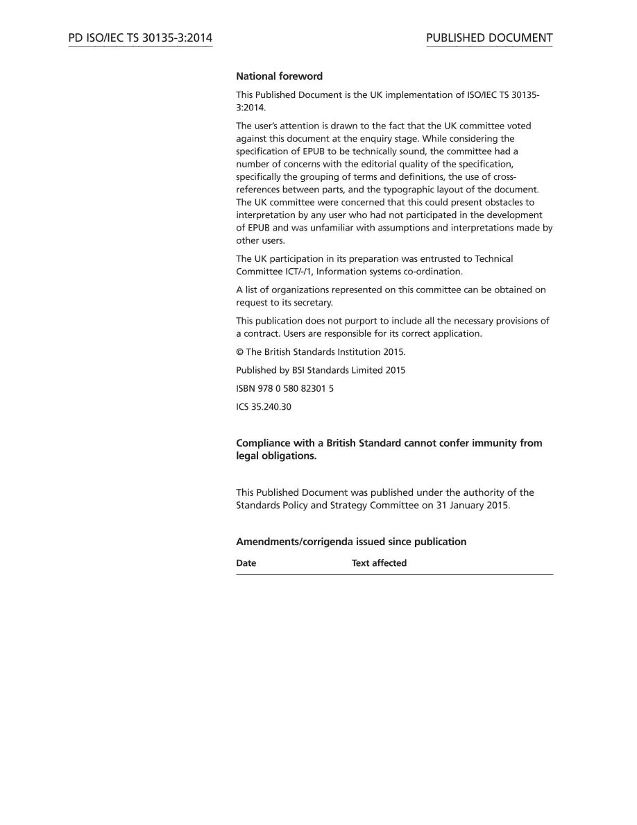 BS PD ISO/IEC TS 30135-3:2014 BS PD ISO/IEC TS 30135-3:2014