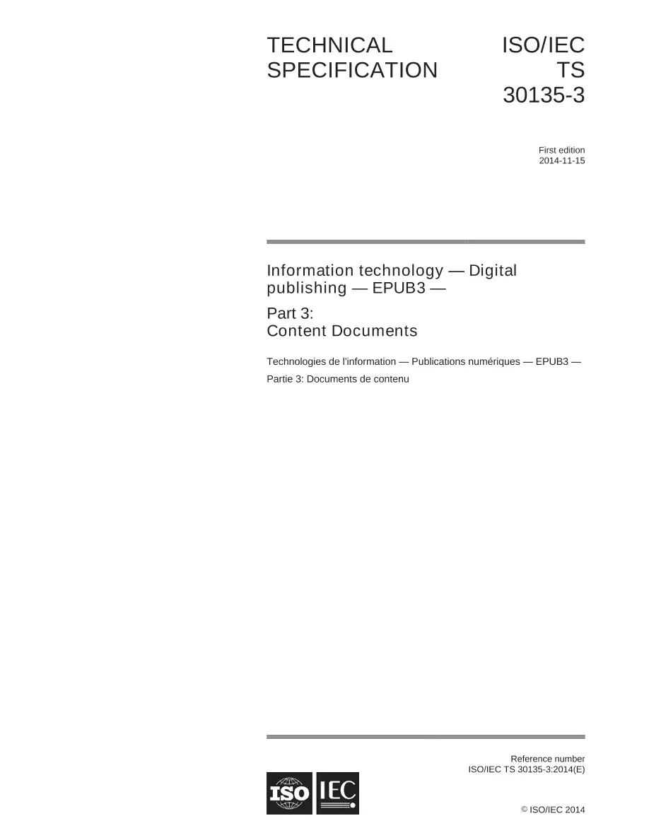 BS PD ISO/IEC TS 30135-3:2014 BS PD ISO/IEC TS 30135-3:2014