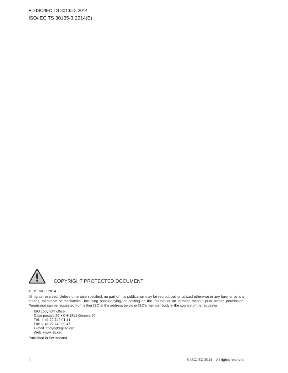 BS PD ISO/IEC TS 30135-3:2014 BS PD ISO/IEC TS 30135-3:2014