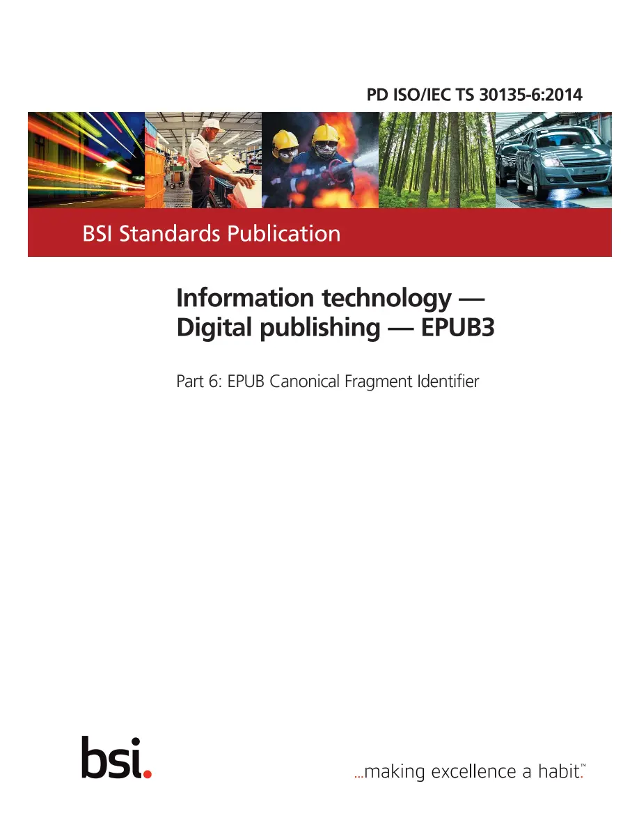 BS PD ISO/IEC TS 30135-6:2014 BS PD ISO/IEC TS 30135-6:2014