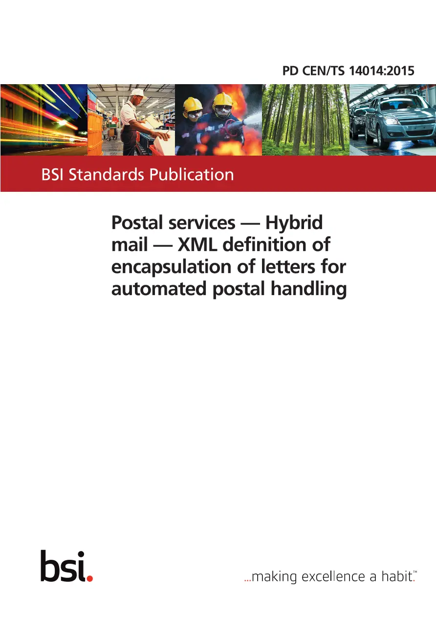 BS PD CEN/TS 14014:2015 BS PD CEN/TS 14014:2015
