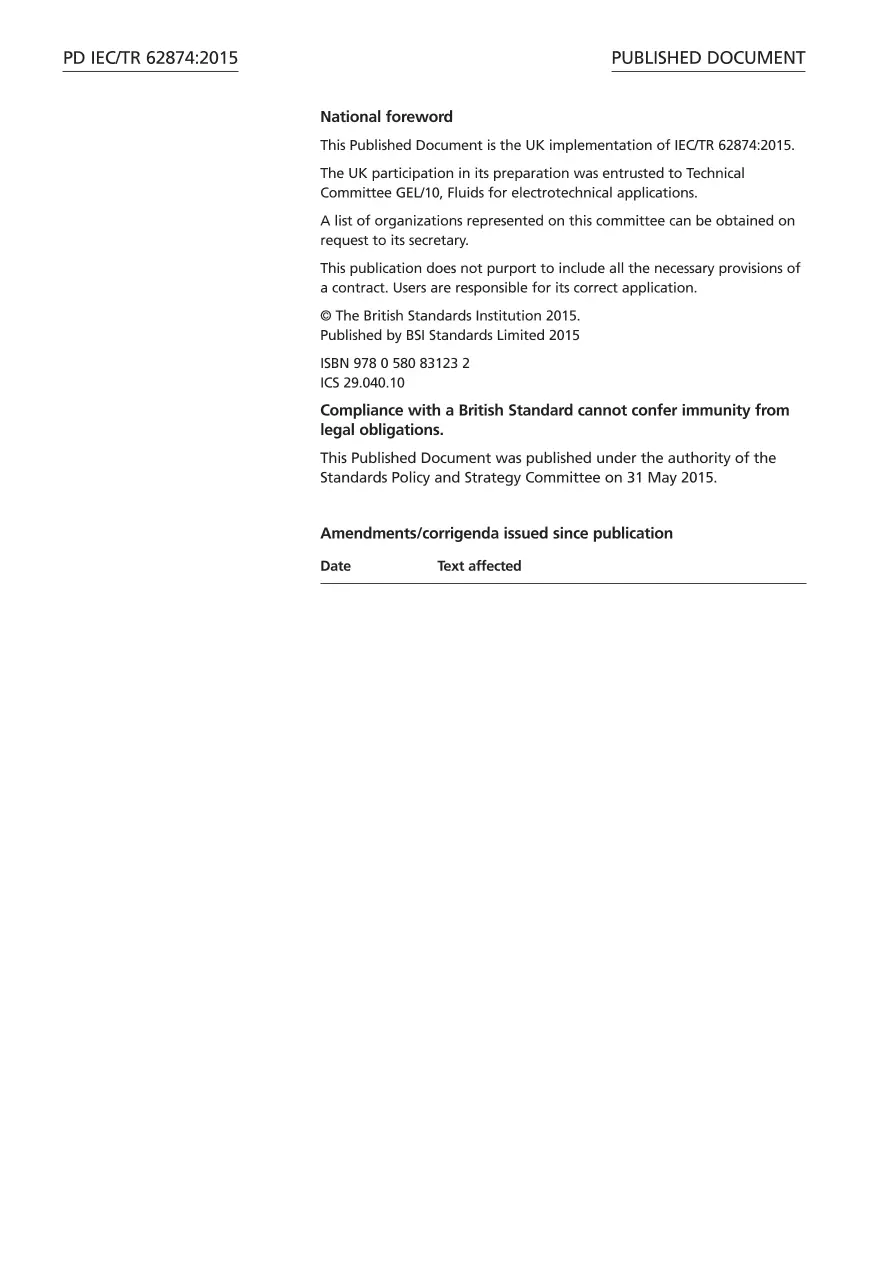 BS PD IEC/TR 62874:2015 BS PD IEC/TR 62874:2015