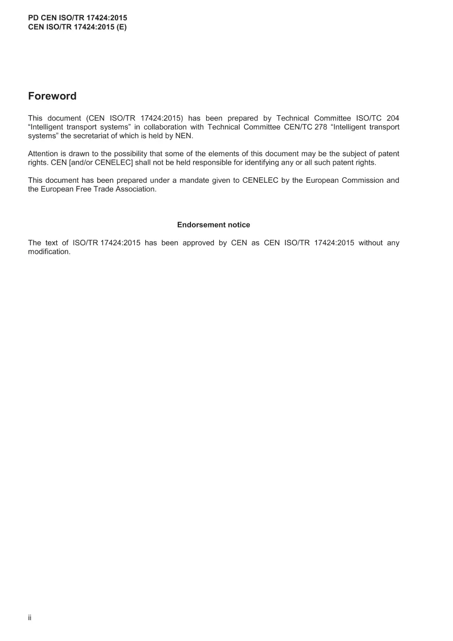BS PD CEN ISO/TR 17424:2015 BS PD CEN ISO/TR 17424:2015