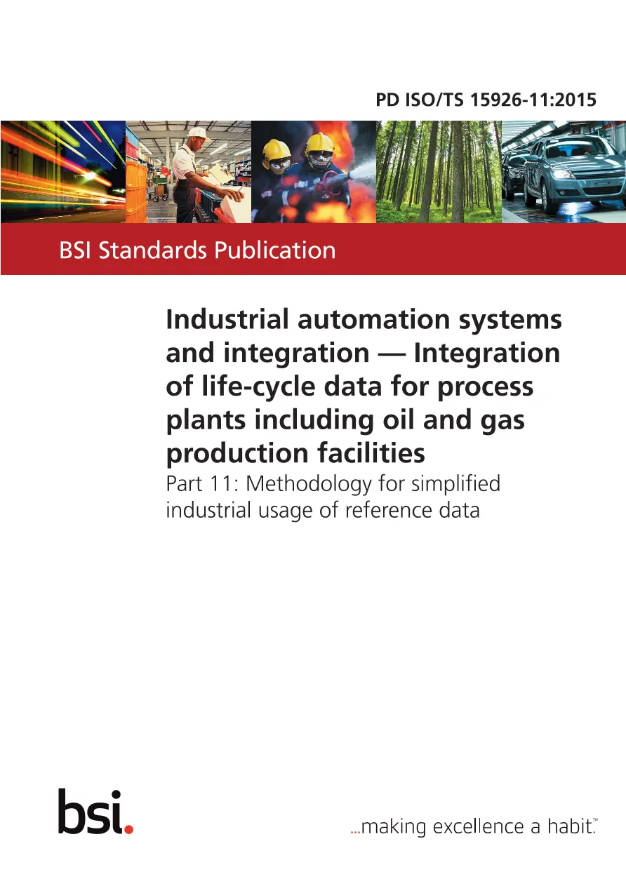 BS PD ISO/TS 15926-11:2015 BS PD ISO/TS 15926-11:2015