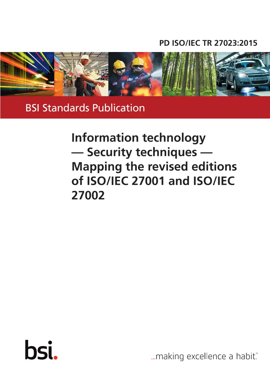 BS PD ISO/IEC TR 27023:2015 BS PD ISO/IEC TR 27023:2015
