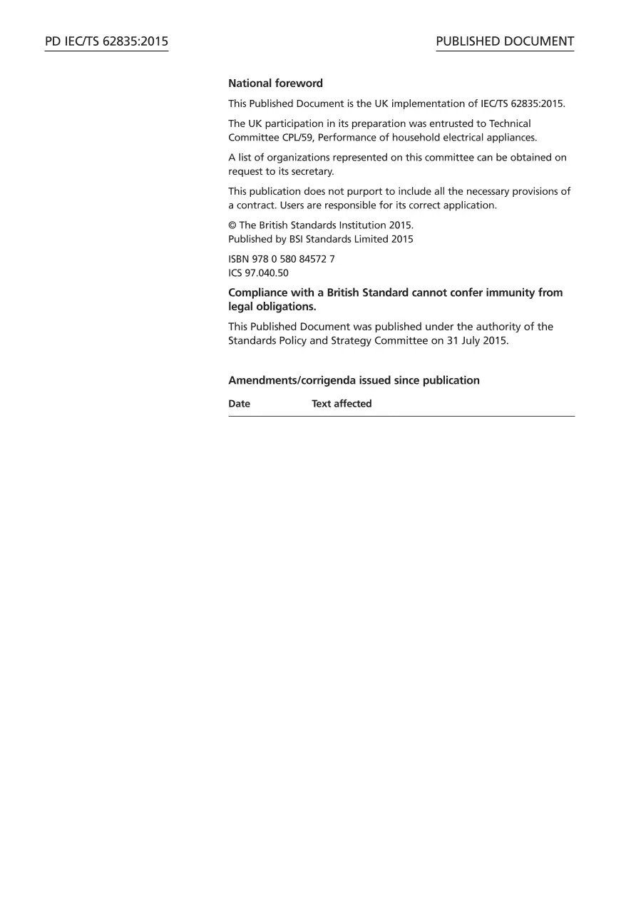 BS PD IEC/TS 62835:2015 BS PD IEC/TS 62835:2015