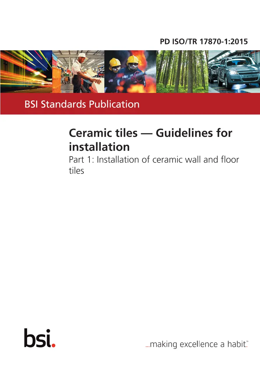 BS PD ISO/TR 17870-1:2015 BS PD ISO/TR 17870-1:2015