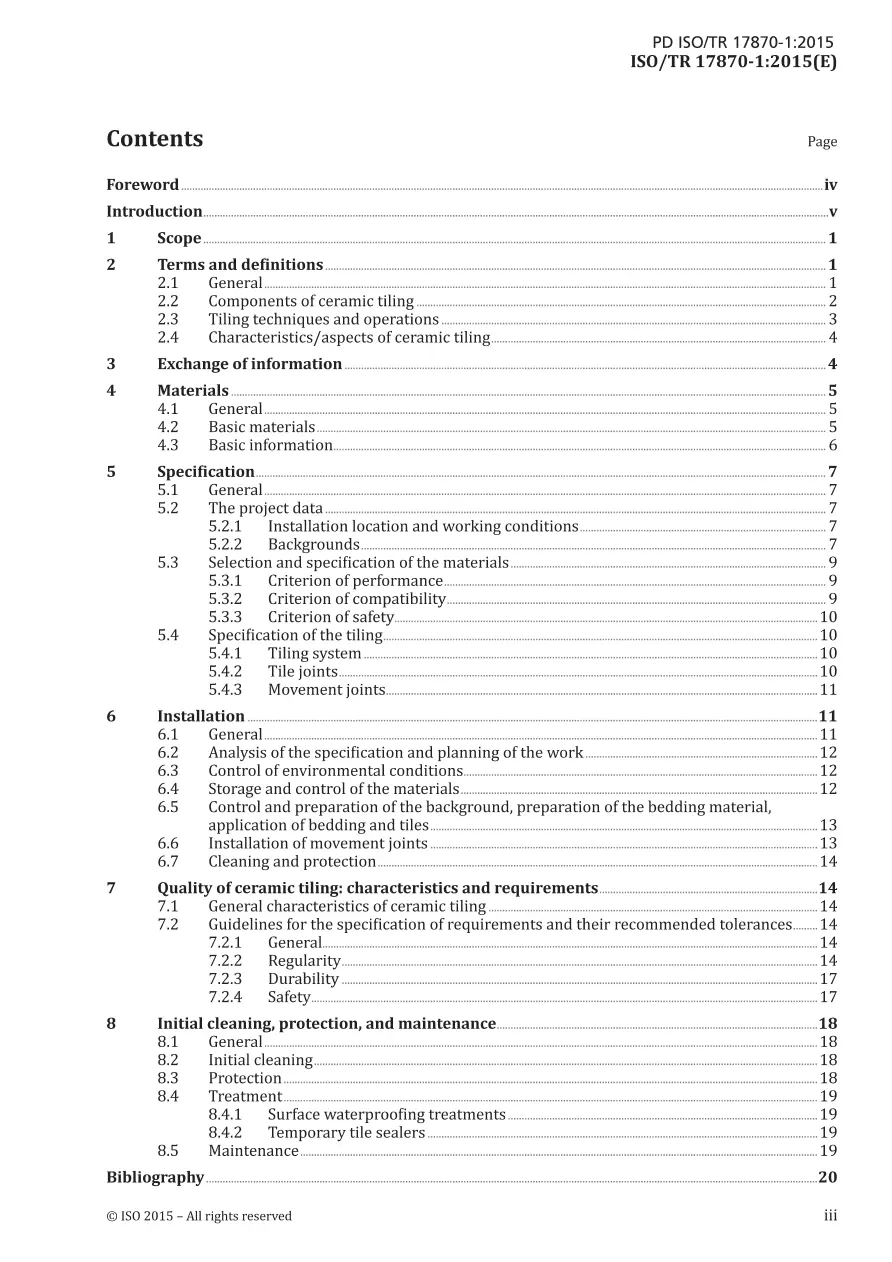 BS PD ISO/TR 17870-1:2015 BS PD ISO/TR 17870-1:2015