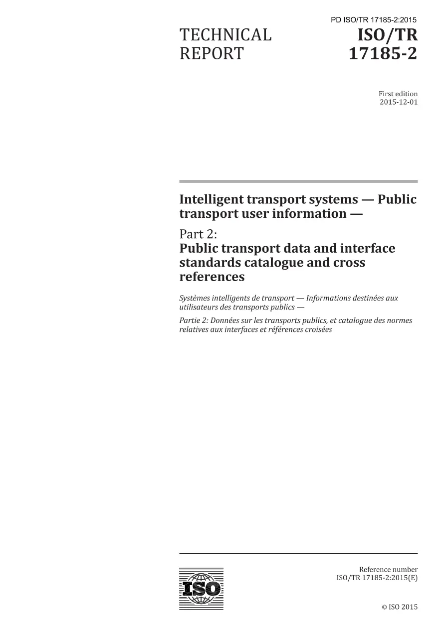BS PD ISO/TR 17185-2:2015 BS PD ISO/TR 17185-2:2015