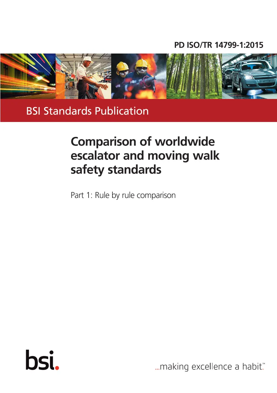 BS PD ISO/TR 14799-1:2015 BS PD ISO/TR 14799-1:2015