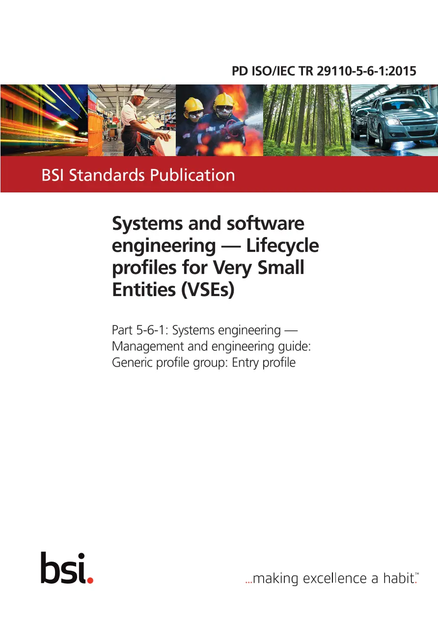 BS PD ISO/IEC TR 29110-5-6-1:2015 BS PD ISO/IEC TR 29110-5-6-1:2015